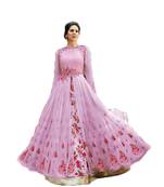 Pink thread embroidery georgette salwar