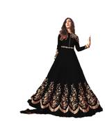 Black multi resham work georgette salwar