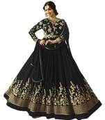 Black multi resham work georgette salwar