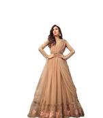 Multicolor multi resham work net salwar