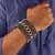 Punk Funky Skull Black Handcrafted & Black Leather Wrist Band Strap Biker Combo Pack Of 2 Bracelet Boys Men