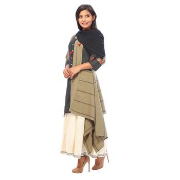 Green printed cotton salwar 4