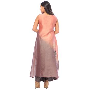 Pink plain chanderi salwar 2