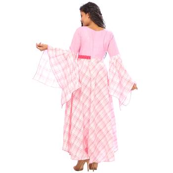 Pink printed cotton ethnic-kurtis 2