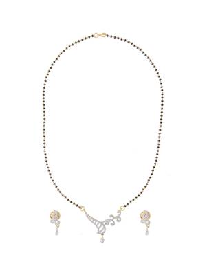White diamond mangalsutra 1