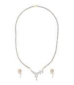 White diamond mangalsutra