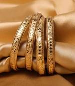 Guarantee Gold  Dyed Bracelets With Stamping Design By Leshya
