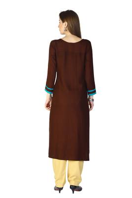 Multicolor embroidered rayon embroidered-kurtis 2