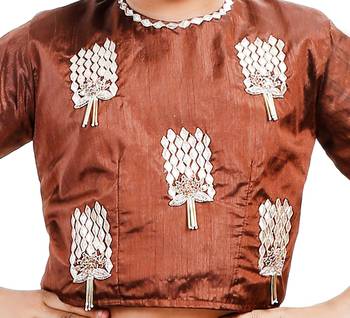 Red Dupian Silk Hand Embroidery Kids Stitched Lehenga With Dupatta 2