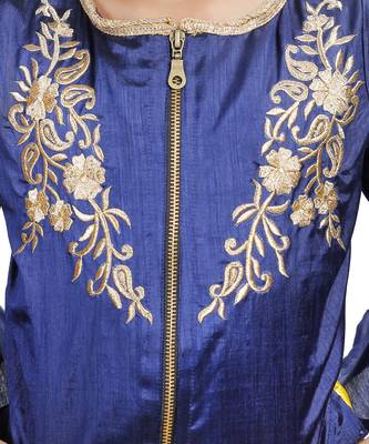 Rani Dupian Silk Hand Embroidery Kids Stitched Lehenga With Dupatta 2