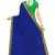 Blue Embroidered Georgette Saree With Blouse