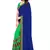 Blue Embroidered Georgette Saree With Blouse