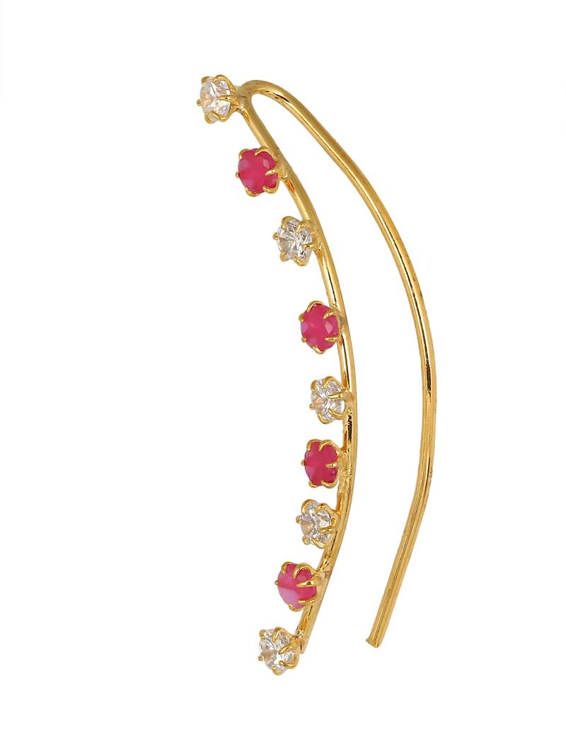 Red plain crystal studs