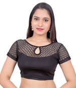 Black Lycra Palin stitched blouse