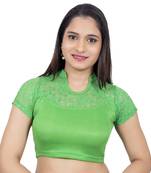 Green Lycra Palin stitched blouse