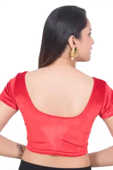 Red Velvet Palin stitched blouse