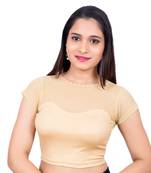 Gold Lycra Palin stitched blouse