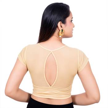 Gold Lycra Palin stitched blouse 4