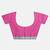 Pink Woven Banarasi Cotton Silk Zari Border Saree With Blouse