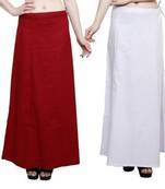 red and white cotton petticoat