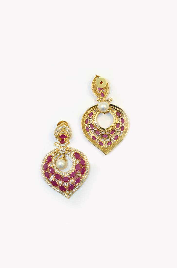 Pink earrings