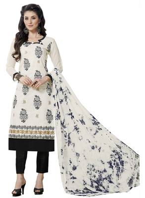 White Embroidered Cotton Salwar 1