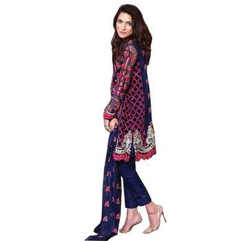 Multicolor embroidered georgette salwar 1