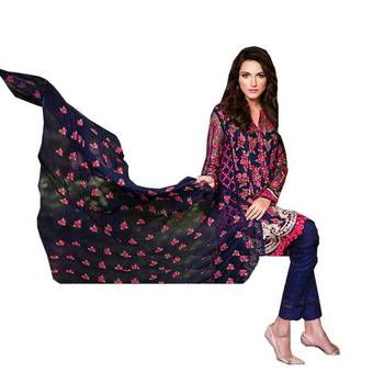 Multicolor embroidered georgette salwar 2