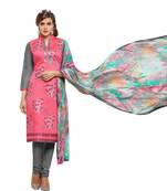 Multicolor embroidered cotton salwar