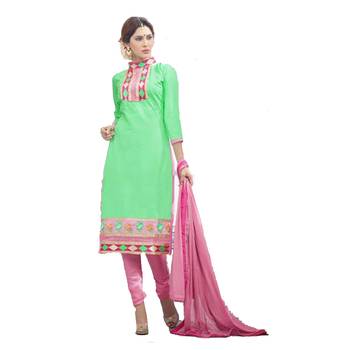 Multicolor embroidered cotton salwar 1