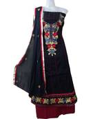 Multicolor embroidered cotton salwar