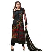 Multicolor embroidered georgette salwar