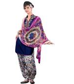 Multicolor printed cotton salwar