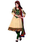 Multicolor embroidered cotton salwar