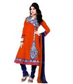 Multicolor embroidered cotton salwar