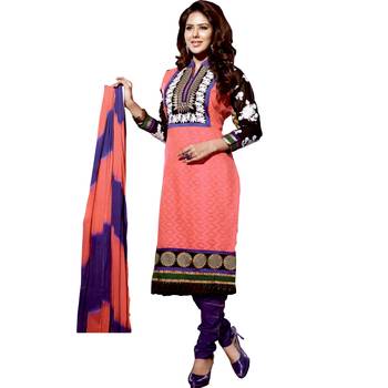 Multicolor embroidered cotton salwar 1