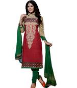 Multicolor embroidered cotton salwar