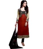 Multicolor embroidered cotton salwar