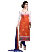 Multicolor embroidered cotton salwar