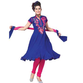 Multicolor embroidered cotton salwar 1