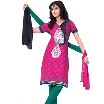 Multicolor embroidered cotton salwar 1