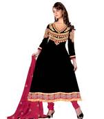 Multicolor embroidered georgette salwar