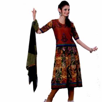 Multicolor embroidered cotton salwar 1