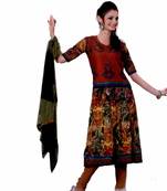 Multicolor embroidered cotton salwar