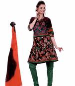 Multicolor embroidered cotton salwar