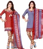 Multicolor plain crepe salwar