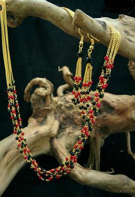 Ruby And Black Crystal Mala 1