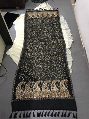  Designer White and Black Georgette Lehenga choli 4