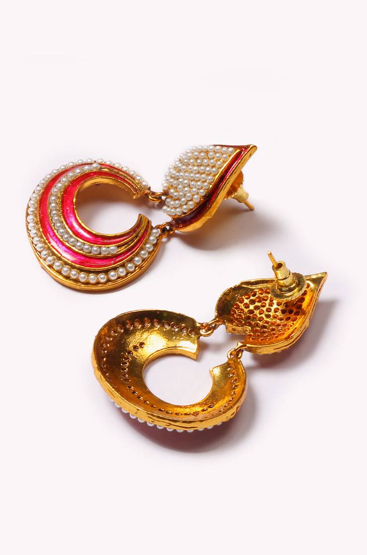 Pink earrings