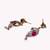 Pink earrings
